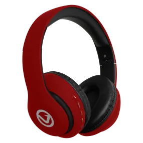 Volkano Impulse Series Bluetooth Headphones - Red | Black