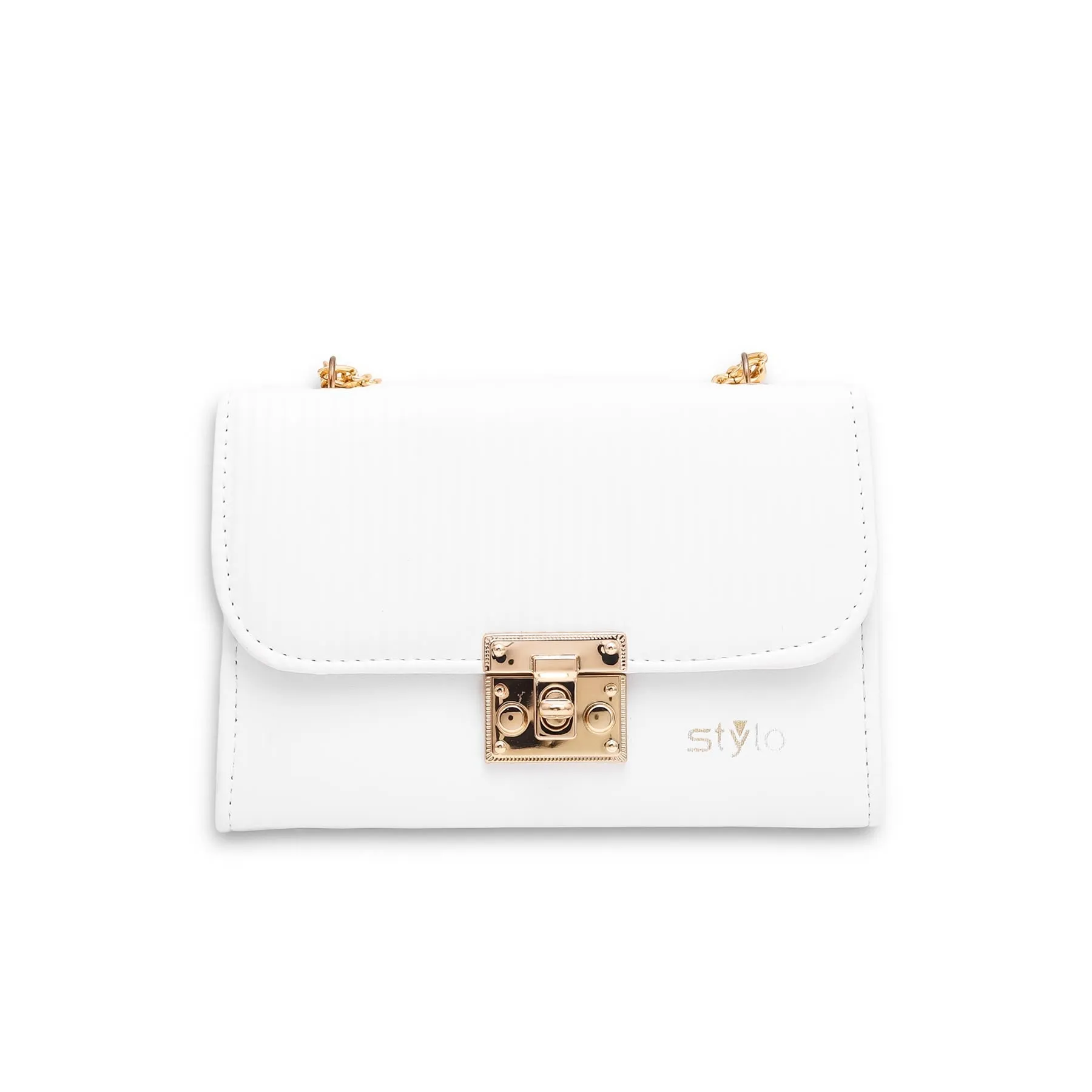 White Casual Shoulder Bag P55481