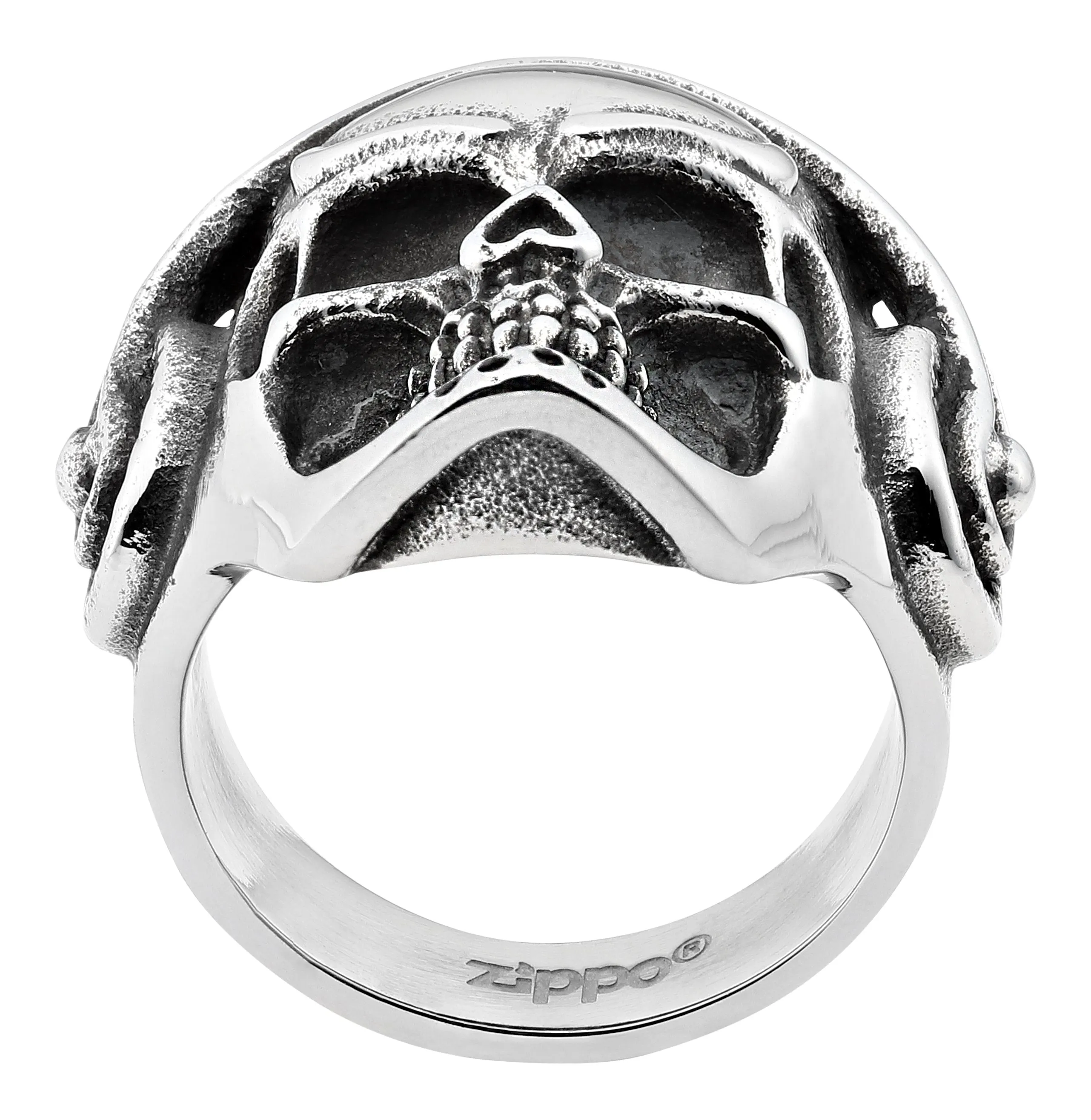 ZIPPO HEADPHONE SKULL RING